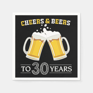 Serviette En Papier Des bières à 30 ans