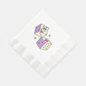 Serviette En Papier Dés Chanceux (Coin)