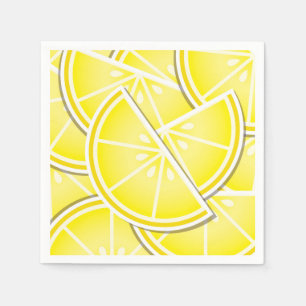 Serviette En Papier Des coins de citron funky !