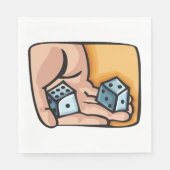 Serviette En Papier Dés de roulement (Devant)