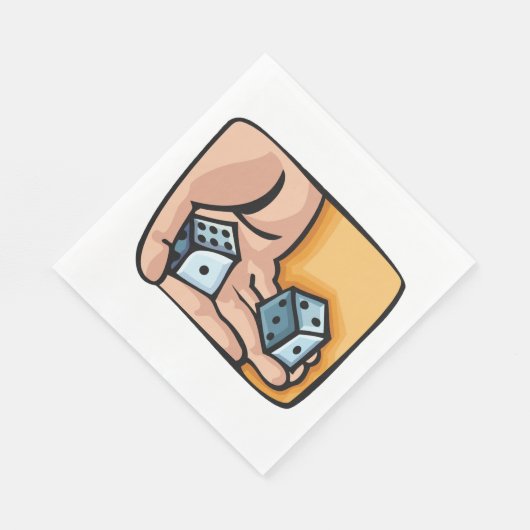 Serviette En Papier Dés de roulement (Coin)