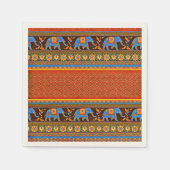 Serviette En Papier Des éléphants brillants (Devant)