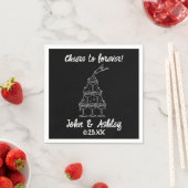 Serviette En Papier Des encouragements personnalisés à un Mariage pers (En situation)