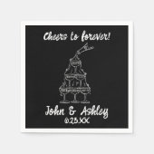 Serviette En Papier Des encouragements personnalisés à un Mariage pers (Devant)