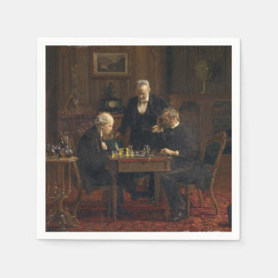 Serviette En Papier Des gentillesses jouent à un jeu d'échecs (Thomas