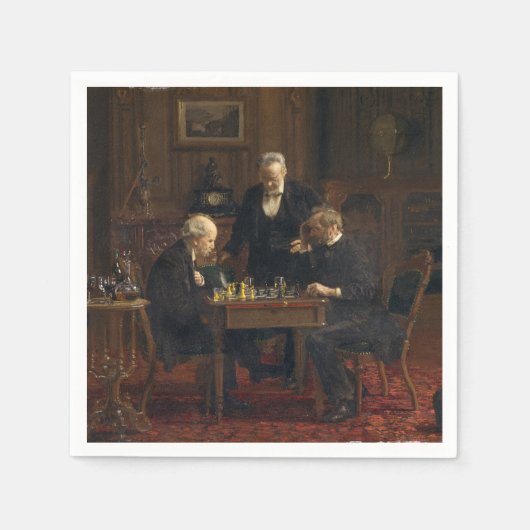 Serviette En Papier Des gentillesses jouent à un jeu d'échecs (Thomas  (Devant)