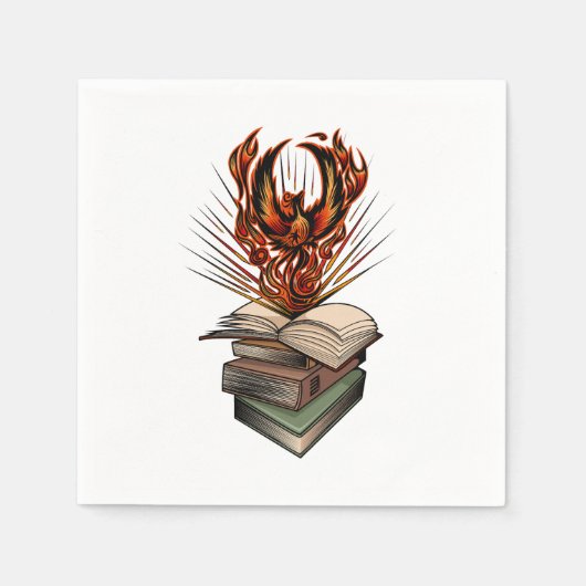 Serviette En Papier Des Livres (Devant)