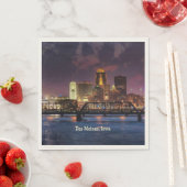 Serviette En Papier Des Moines, Iowa, paysage urbain (En situation)