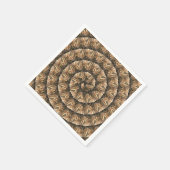 Serviette En Papier Des Oreilles De Blé Dans Un Motif De Blé Spiral, (Coin)