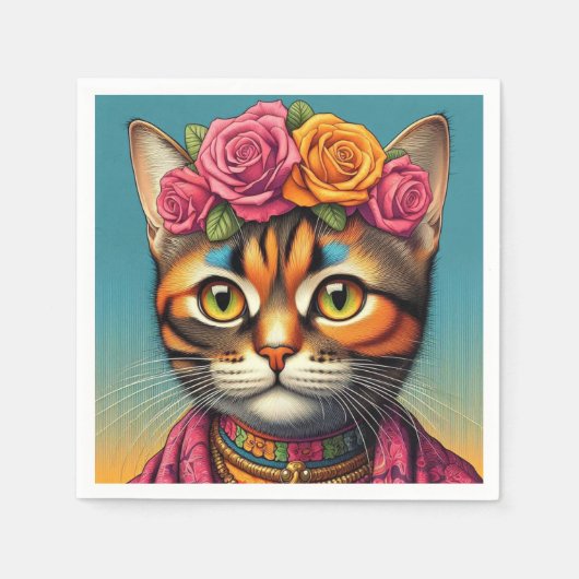 Serviette En Papier Des serviettes de chat ! (Devant)