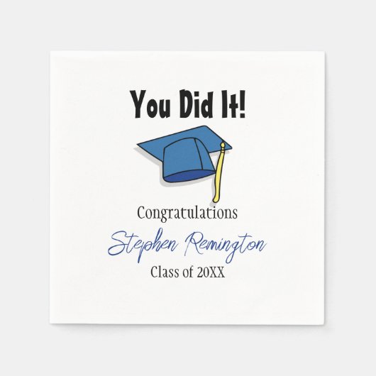Serviette En Papier Des serviettes de fête de fin d'études Vous l'avez (Devant)