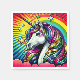 Serviette En Papier Des serviettes de licorne !