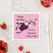 Serviette En Papier Des serviettes d'Humour d'anniversaire pour elle (En situation)