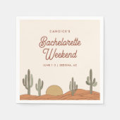 Serviette En Papier Desert Bachelorette Party Cocktails serviettes (Devant)