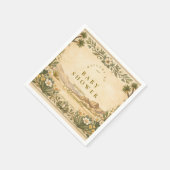 Serviette En Papier Desert Botanical Baby Shower (Coin)