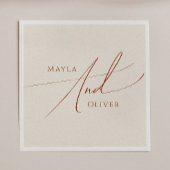 Serviette En Papier Désert de Whimsical | Serviettes Mariages beiges