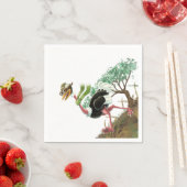 Serviette En Papier Desert Ostrich Runner (En situation)
