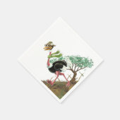Serviette En Papier Desert Ostrich Runner (Coin)