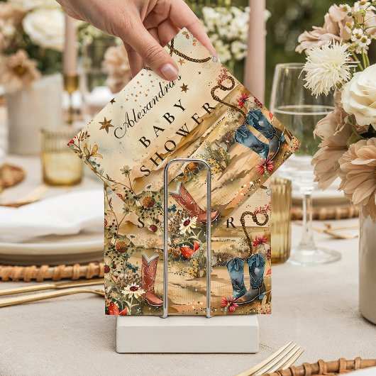 Serviette En Papier Desert Rodeo Western Baby Shower
