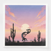 Serviette En Papier Désert Sud-Ouest Kokopelli (Devant)