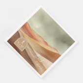 Serviette En Papier Desert Vibes Mariage Paysage Merci ID1019 (Coin)