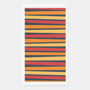 Serviette En Papier Design abstrait coloré avec lignes