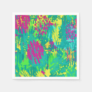 Serviette En Papier design abstrait de jungle moderne