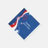 Serviette En Papier Design abstrait du drapeau américain (Coin)