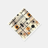Serviette En Papier Design abstrait moderne, lignes dynamiques Lancer  (Coin)