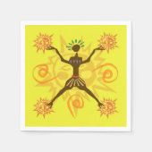 Serviette En Papier Design africain (Devant)