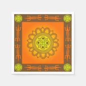 Serviette En Papier Design africain (Devant)