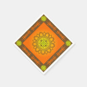 Serviette En Papier Design africain (Coin)