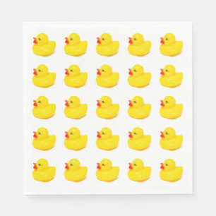 Serviette En Papier Design amusant de canard jaune