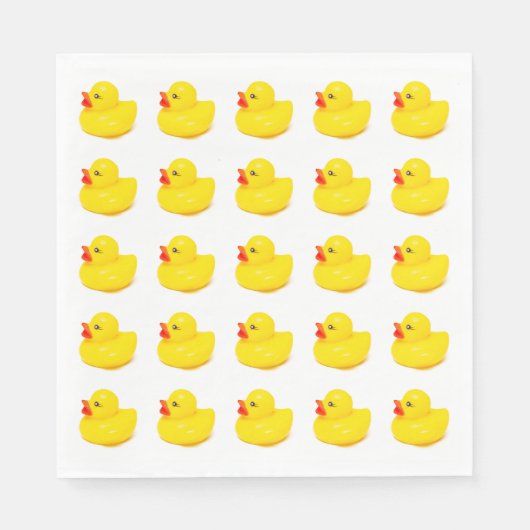 Serviette En Papier Design amusant de canard jaune (Devant)