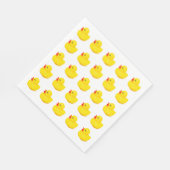 Serviette En Papier Design amusant de canard jaune (Coin)