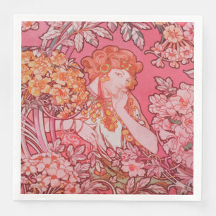 Serviette En Papier Design Art nouveau Dîner Papier Napoléon