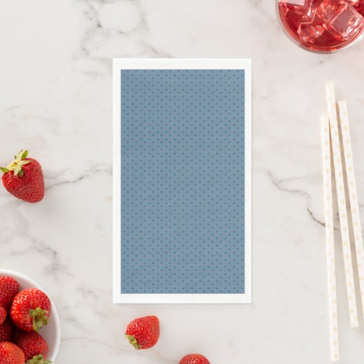 Serviette En Papier Design bleu ardoise (En situation)