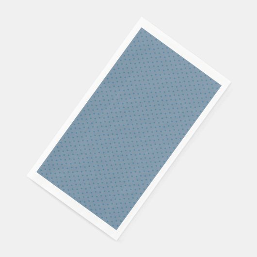 Serviette En Papier Design bleu ardoise (Coin)