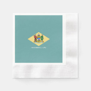 Serviette En Papier Design de drapeau d'état du Delaware
