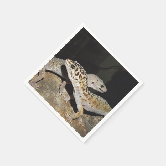 Serviette En Papier Design de gecko Leopard pour tous ! (Coin)