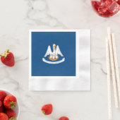 Serviette En Papier Design de Louisiana State Flag (En situation)