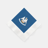 Serviette En Papier Design de Louisiana State Flag (Coin)