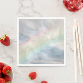 Serviette En Papier Design de mandala fleuri Rainbow Pastel (En situation)