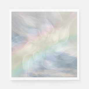 Serviette En Papier Design de mandala fleuri Rainbow Pastel