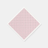 Serviette En Papier Design de métamorphose rose (Coin)