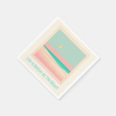 Serviette En Papier Design de plage (Coin)