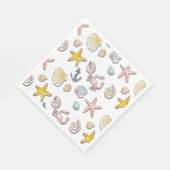 Serviette En Papier Design de plage simple et agréable (Coin)