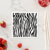 Serviette En Papier Design d'impression Zebra (En situation)