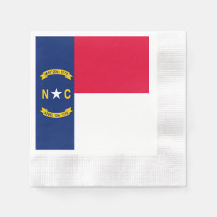 Serviette En Papier Design du drapeau de l'État de Caroline du Nord