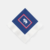 Serviette En Papier Design du drapeau d'état du Wyoming (Coin)